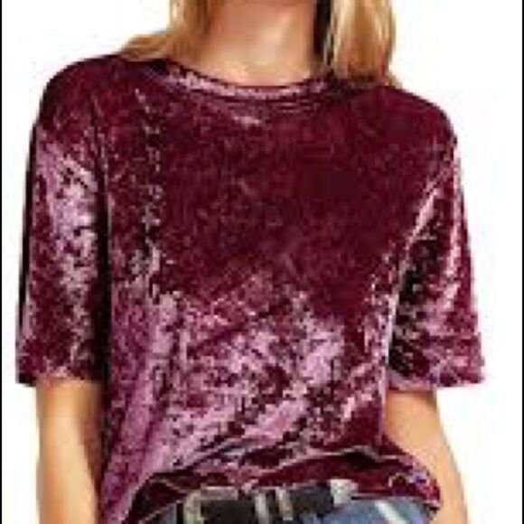 Chico’s Velvet Crushed Short Sleeve Top Size 3 - Picture 9 of 9